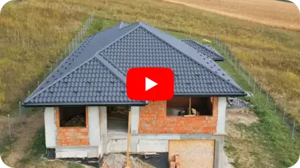 Nobel, finisaj Fresco, grosime 0,50 mm, culoare gri antracit - RAL 7016, proiect rezidențial