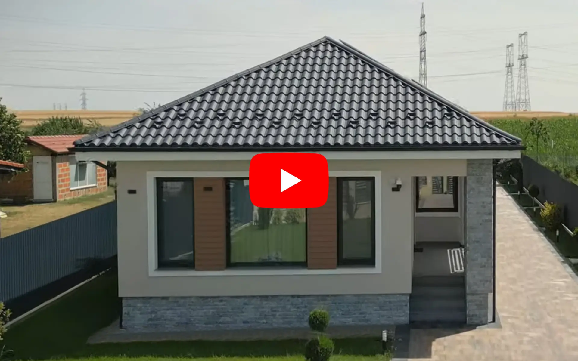 Nobel Smart, finisaj Briliant, grosime 0,60 mm, culoare albastru închis - RAL 5008,proiect rezidențial