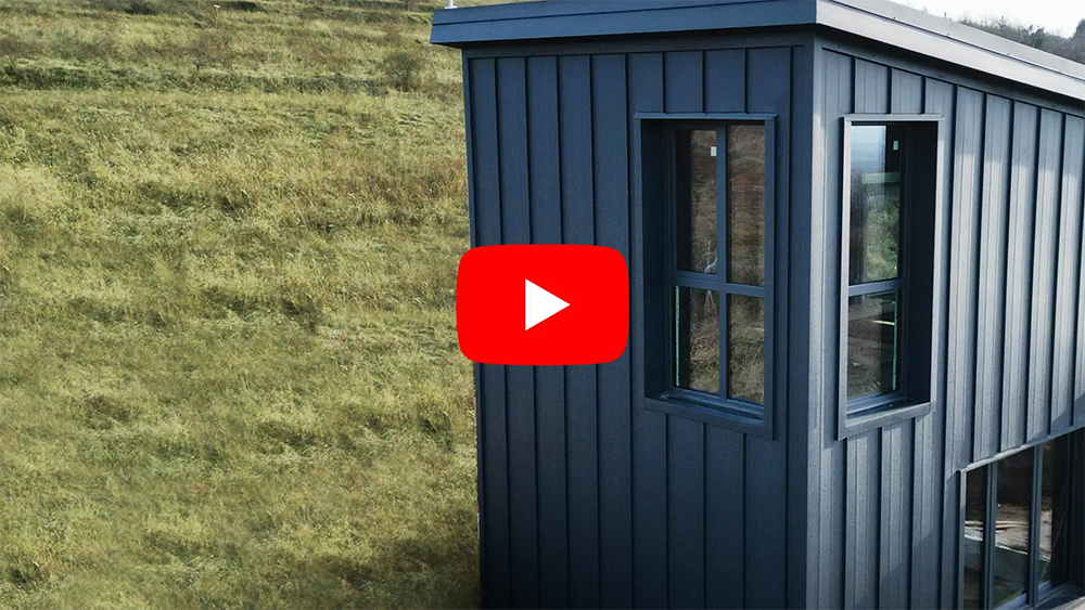 Canto Nervurat, finisaj Briliant Duo, culoare gri antracit - RAL 7016, proiect rezidențial