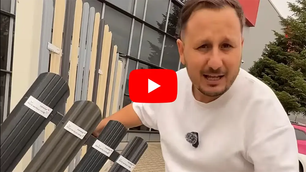 y118 vertical, finisaj Briliant Duo, culoare gri antracit - RAL 7016