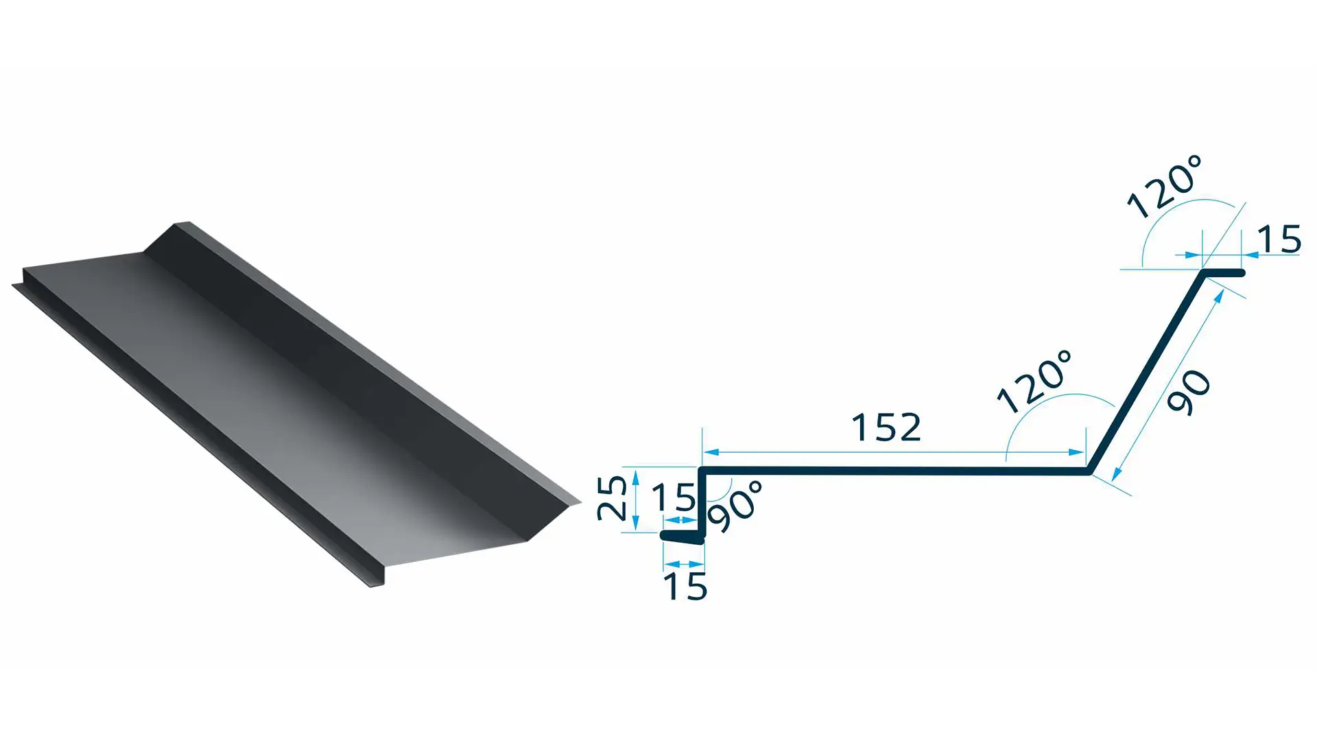 Glaf calcan lateral Canto 2m