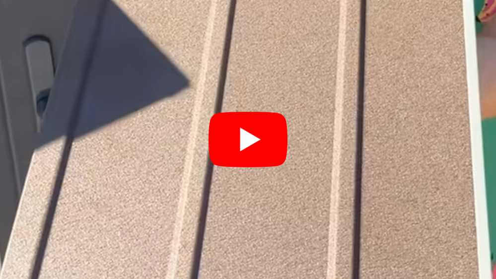 Lambriu metalic Clasic, finisaj Fresco, culoare maro ciocolatiu - RAL 8017